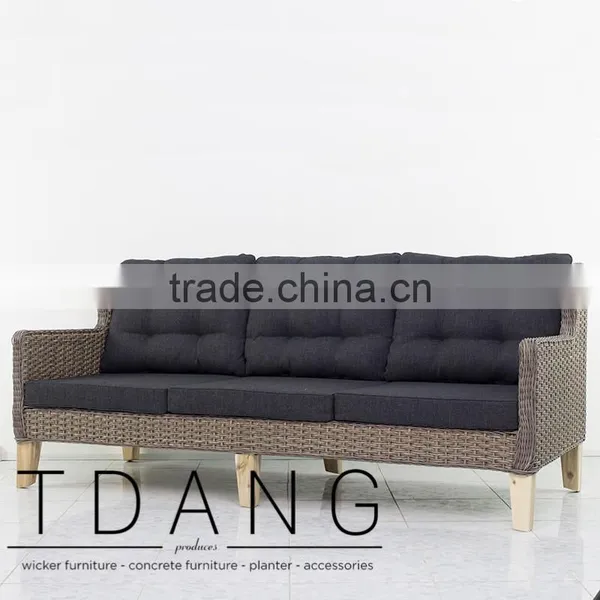 Venice Wicker Bench - Outdoor Patio Furniture - Vietnam Poly Rattan photo-2