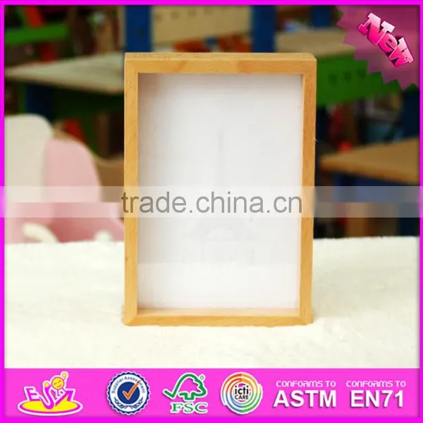 2016 Hot Sale Baby Wooden Funny Photo Frame, Most Popular Kids Wooden Funny Photo Frame W09A040 photo-3