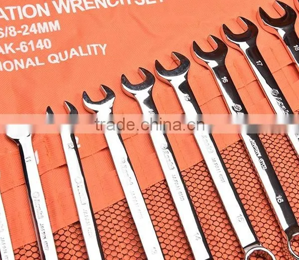 AK-6140 14pcs 8-24mm Polish Combination Wrench Set photo-3