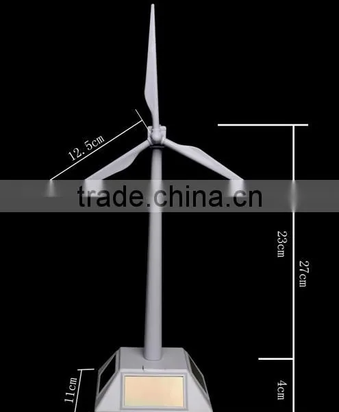 Plastic Desktop Model-Solar Powered Windmills Wind Turbine Science Education Toy photo-3