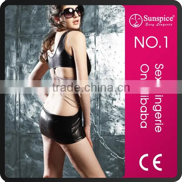 Hot Sale Top Quality Sexy Leather Lingerie Mature Women Sexy Leather Lingerie Sexy Leather Pvc Lingerie photo-2