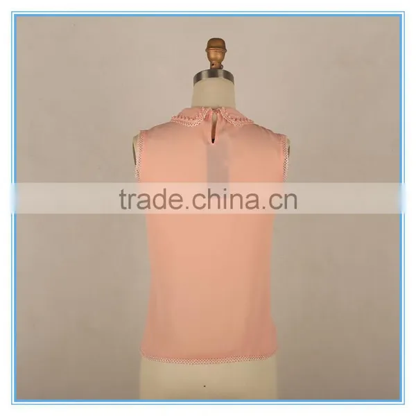 Latest Design Girls Sleeveless Top Kid Clothes 2016 Summer Beaded Design photo-3