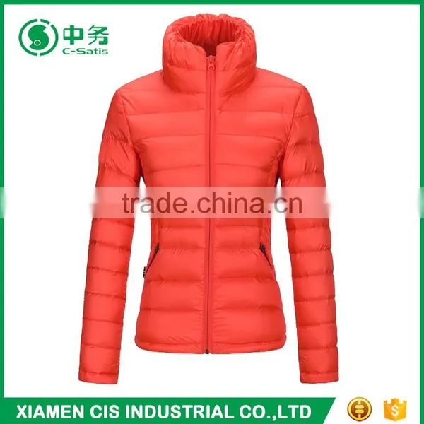 Morden Fashion Winter Lightweight Stand Collar Padded Jacket for Women photo-3