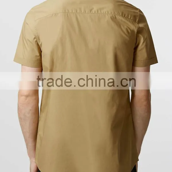 Wholesale Mens Shirt Short Sleeve Shirt With Pocket Latest Design Shirt photo-3