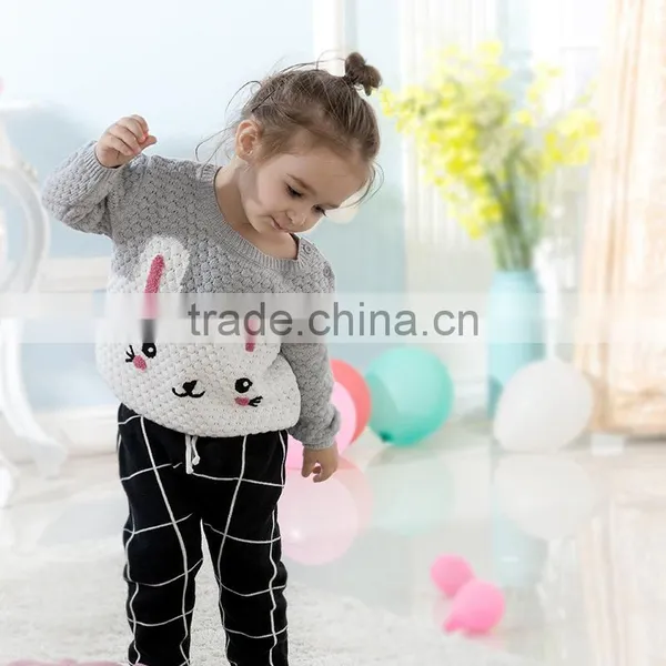 S17694A Cute Children Pullover Sweater With Embroidery Pattern photo-2