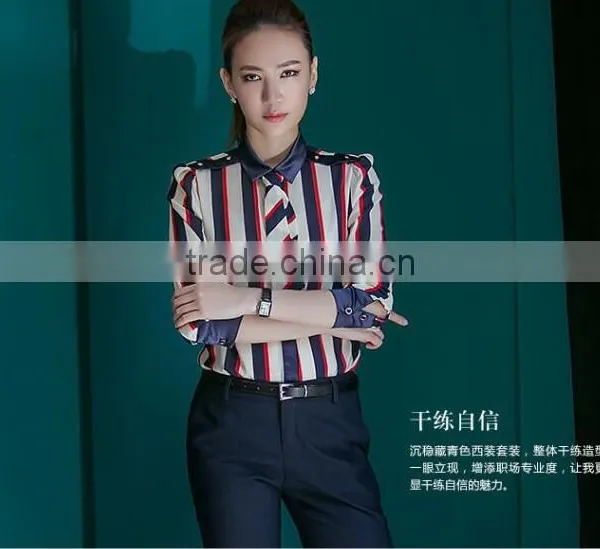 Custom Female Uniform Blouse Elegant Women Pants Women's Suit Jackets Women Training Suit photo-5