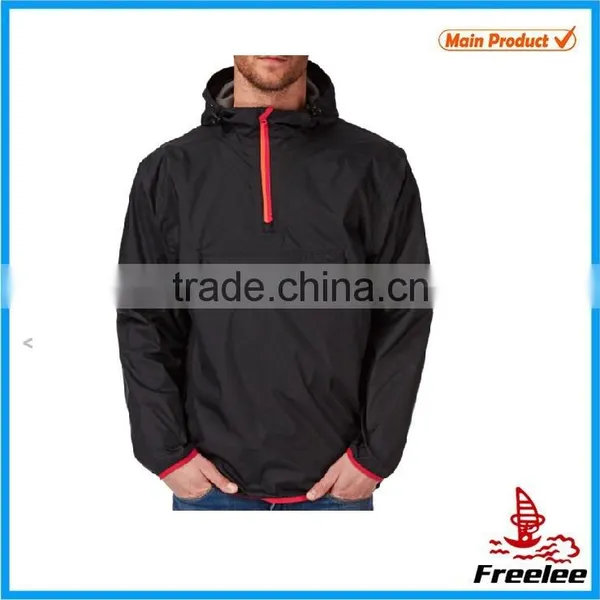 Cheap Hooded Jacket 100% Polyester Lightweight Waterproof Jacket Mens Rain Jacket
