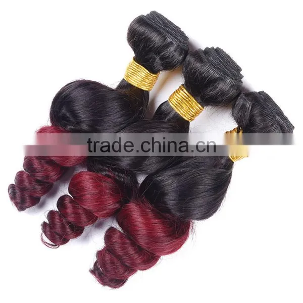 Malaysian Virgin Hair Ombre Loose Wave Human Hair Extensions Malaysian Loose Wave 7A Unprocessed Virgin Hair photo-5