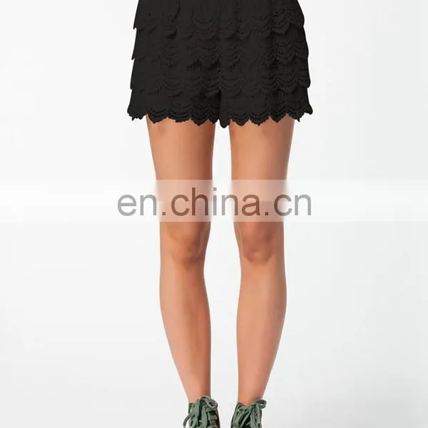 Wholesale Elegant Ladies Crochet Lace Shorts Lace Shorts photo-2