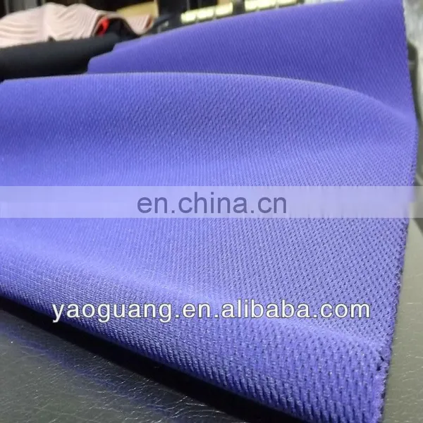 Knit Double Layers Polyester Mesh Fabric for Sportwear
