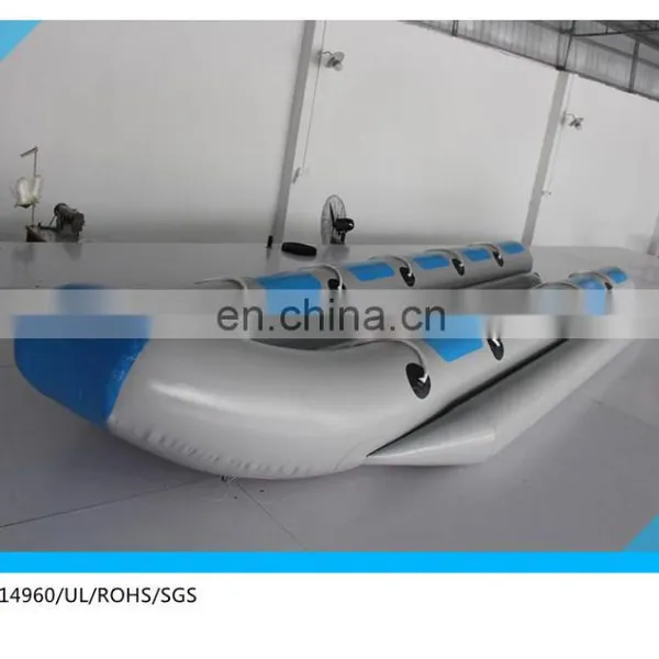 Double Pontoon 10 person inflatable banana boat for sale