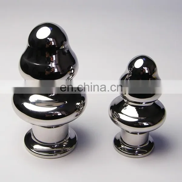 mushroom shape flashing light anal butt plug, jewelry anal plug
