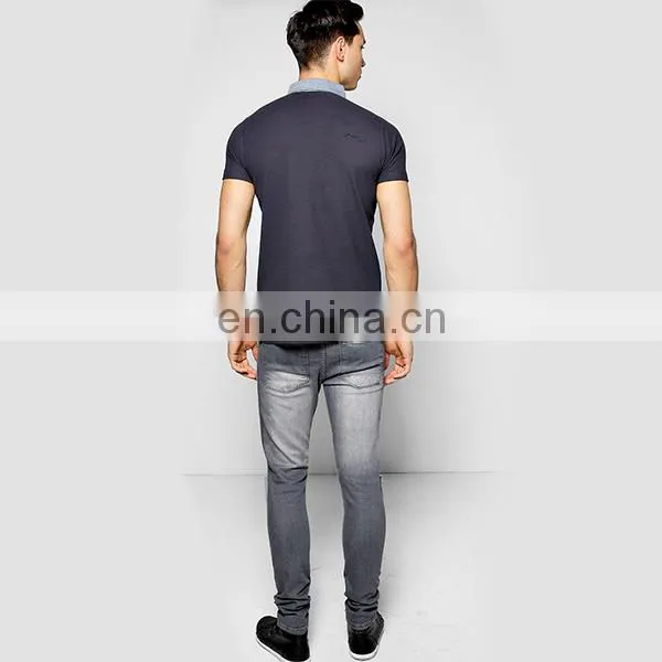 Customized Fashion Mens Clothes Emboridery Logo High Quality 2016 Polo Shirt Design photo-2