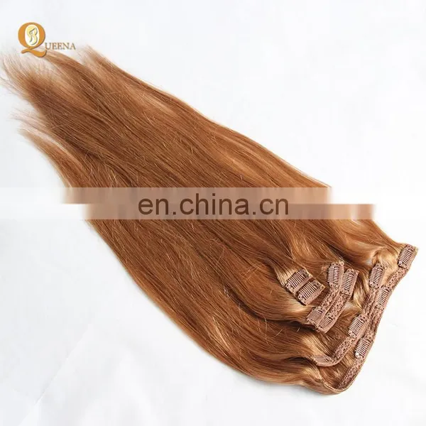 Factory Direct OEM 120 160 220 260grams Set Double Drawn Clip in Hair Extension Full Head Set photo-4