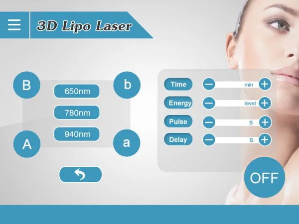 3 Wavelength 650nm 780nm 940nm Lipolaser 3D Slimming Machine Non-invasive Fat Removal Weight Loss Equipment photo-4
