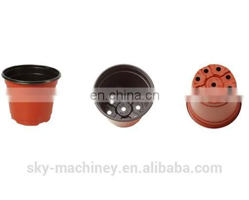 Cheap Plastic Double Colour Flower Pot photo-3