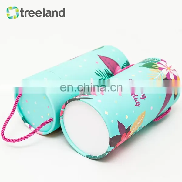 Wholesale Cardboard Christmas Gift Box Packaging Paper Tube With Handle photo-3