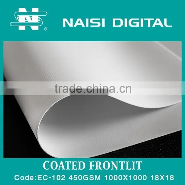 Coated Pvc Frontlit Flex Advertisement Banner 450gsm