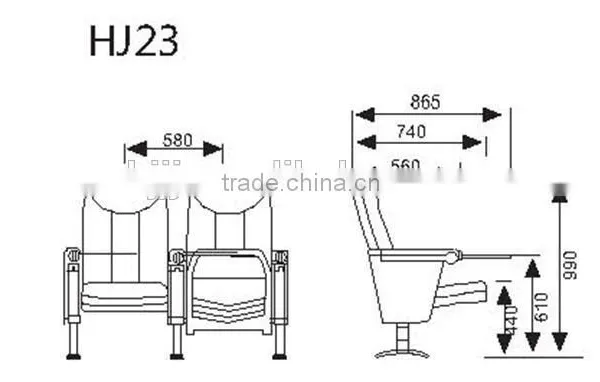 Auditorium Chair HJ23-L Theater Seat photo-5