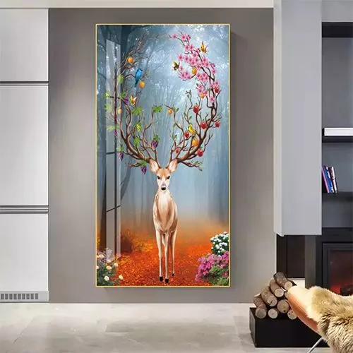 3D Wall Art Modern Abstract Animal Print Art Painting photo-3