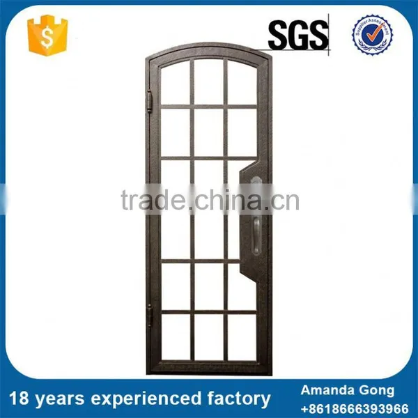 Hi-Quality Front Double Entry Door Wrought Iron Gates photo-3