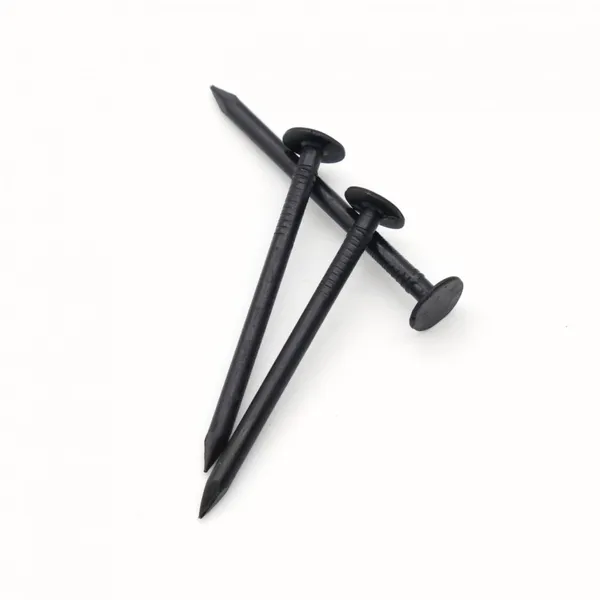 Blacked Common Wire Nails for Fencing and Roofing with Rust-Resistant Coating