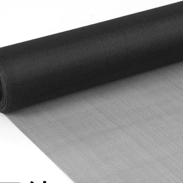 Tela de proteção para janelas de alta transparência para edifícios comerciais, fibra de vidro, malha 18x16, fio de 1,0mm, retardante de chamas