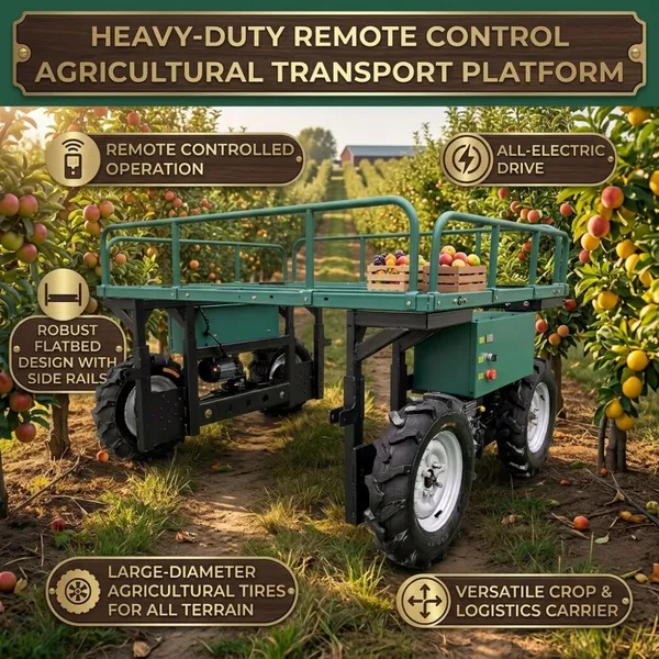 Heavy Duty Electric Hauler: Watch This Remote Control Transport Platform Carry Huge Loads
