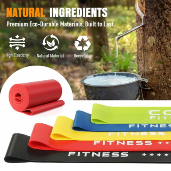 Latex Band Resistance Band Fitness Yoga Auxiliary Belt Resistance Bands , Elastic Bands for Exercise & Physical Therapy, Strength Training for Upper photo-2