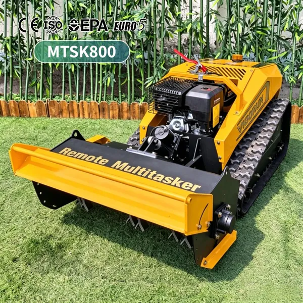 Remote Brush Cutter Machine 56V 4000W Generator Robot Lawn Mower 3000m2 Chinese Mulcher For Agricultural Use photo-3