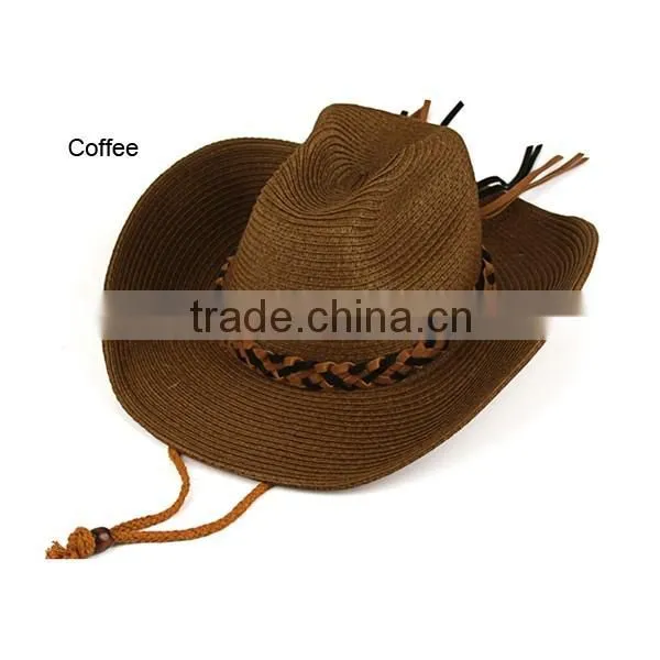 In-stock Wide Brim Folding straw hat Summer Beach Travel Sunshade straw floppy hat with band for sale