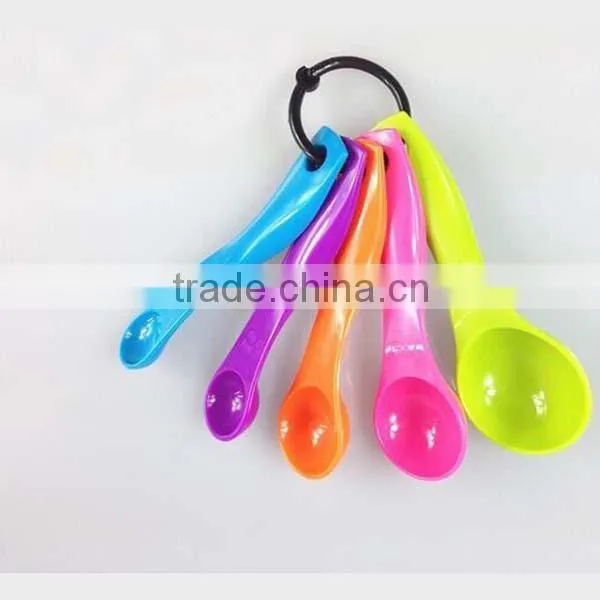 Wholesale Measuring Spoon Set Colorful ABS Set of 5pieces Measuring Spoons Teaspoon Baking Tools Spoon Set photo-4