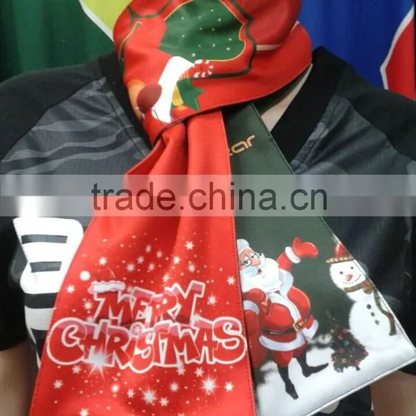 Hot Sale Sublimation 100% Polyester Printed Knitted Football Fan Scarf photo-2