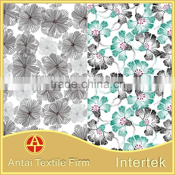 Flower Design Painting Fabric /nylon Lycra Printed Knitting Swimwear Fabric photo-2