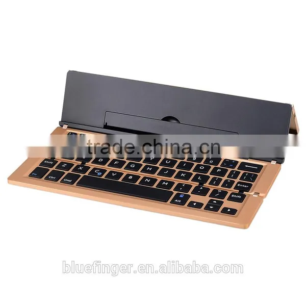 Factory Supply Aluminum Alloy ABS Tablets Foldable Bluetooth Keyboard for Tablets Support Win/IOS/Android photo-2