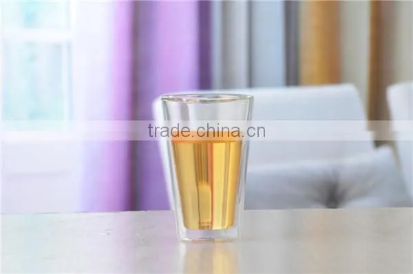 Clear Double Wall Clear Coffee Cups With Handle photo-2