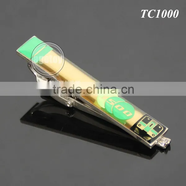 Japan Train Company Souvenir Zinc Alloy Print Logo Engraved Name Metal Custom Tie Clips photo-2