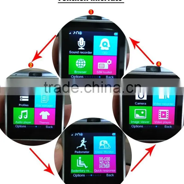 Hot Multi-function GV08 Smart Watch Pedometer/gps Bluetooth Phone Watch photo-6