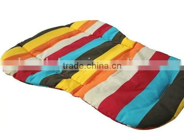 Breathable Rainbow Striped Color Baby Infant Children Stroller Cushion Car Seat photo-3