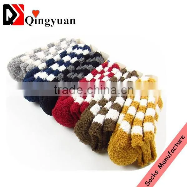 Wholesale Colored Striped Pretty Women Polyester Microfiber Socks