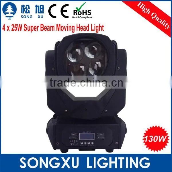 Best Factory Price 4x25w New Hot Product Competitive Price Led Wash Moving Head for Stage Used