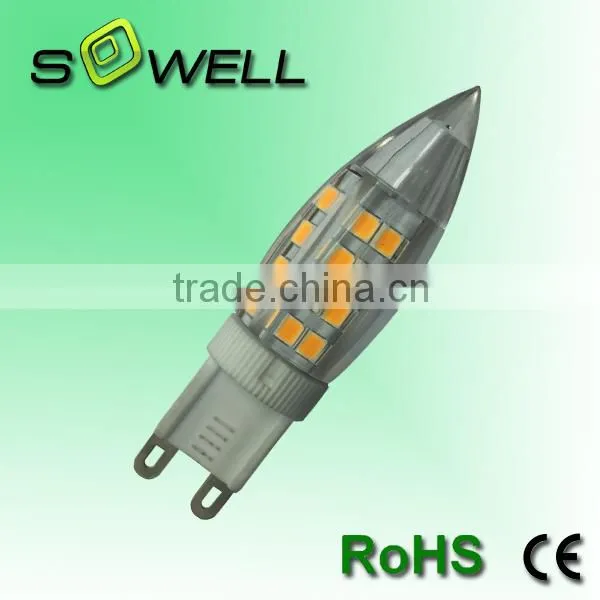 220-240V 4W 2700k-7000K CE/RoHS ceramic G9 LED corn light Bulbs