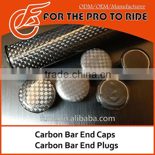 Pair of Carbon Bar End Caps Plugs for MTB