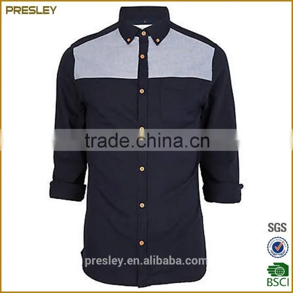 Wholesale Mens Dress Shirts Men Formal Long Sleeve Oxford Shirt From China photo-3
