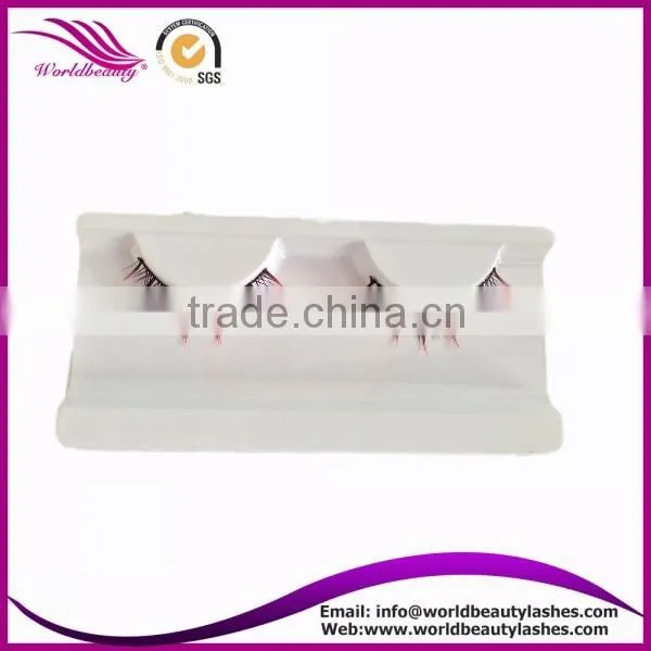New Fashion Gorgeous Natural Look Two Tone Color Synthetic False Lashes