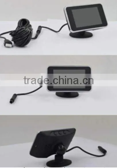 Wireless Car Reversing Aid System Waterproof Connector in the LCD Display Video Parking Sensor photo-3