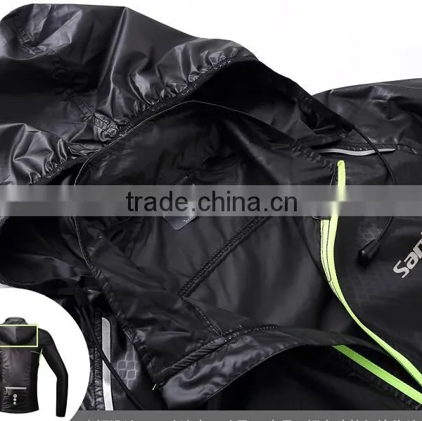 New Men's Cycling Wear With Cap Waterproof Windbreaker Skin in the Clothes photo-3