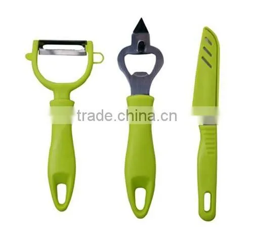 Set of 3pcs Knife Set With pp Handle