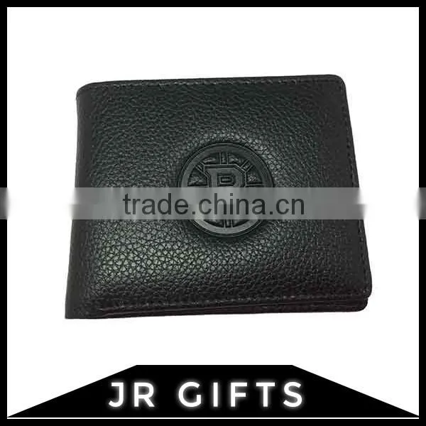 Factory Price Cheap Mens Black Leather Wallet
