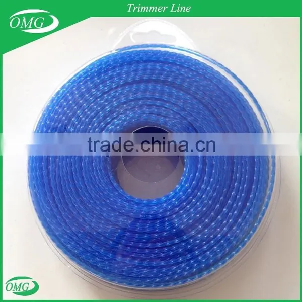 2.4mm x 1LB Square Twisted Nylon Cutting Grass Wire / Nylon Trimmer Line photo-3